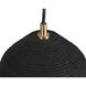 Lucian 1 Light Black Pendant Ceiling Light, Small